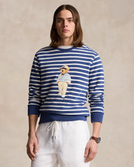 Polo Bear Striped Fleece Sweatshirt - Men