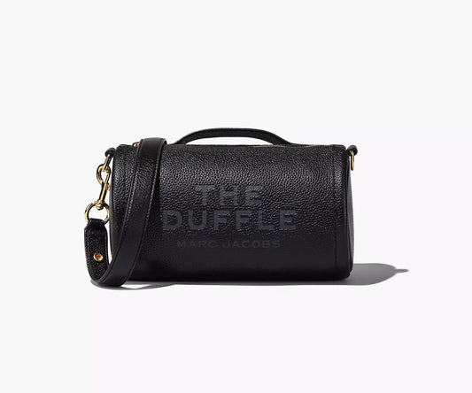 MARC JACOBS THE LEATHER DUFFLE BAG BLACK - WOMEN