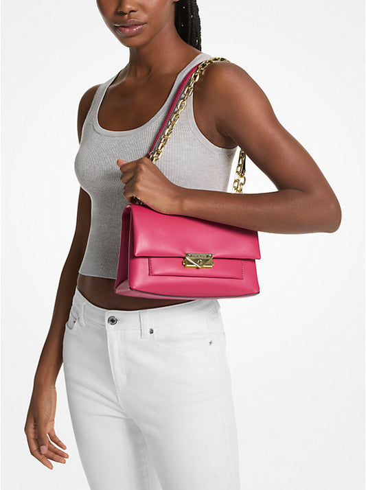 Michael Kors Cece Medium Shoulder Bag Electric Pink - Women