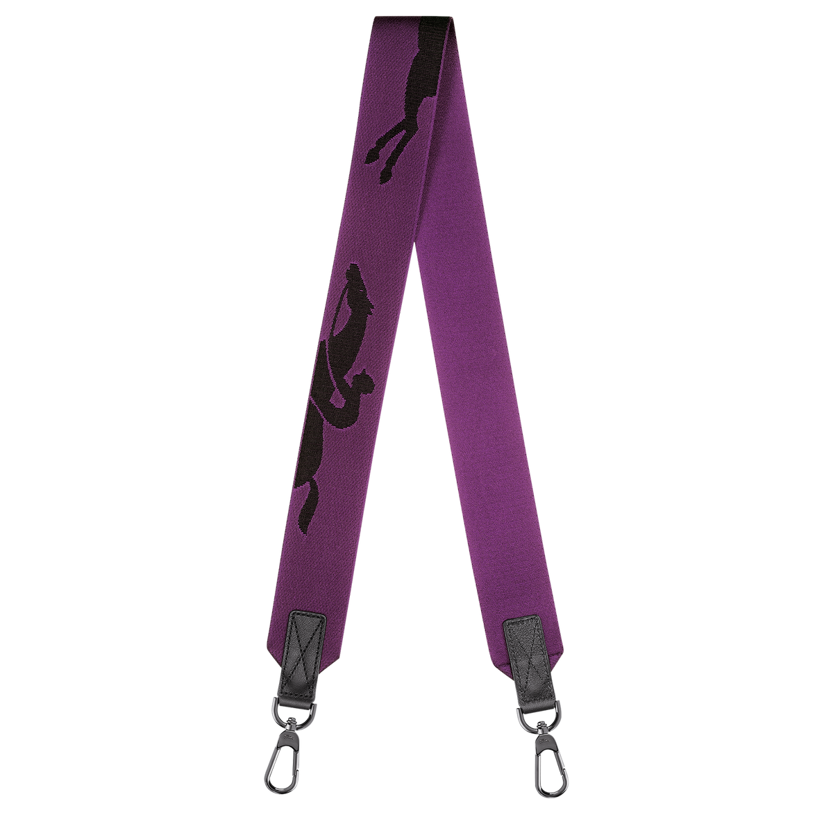 Longchamp 3D Shoulder Strap Violet Canvas - Women
