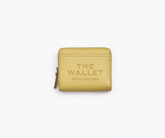 Marc Jacobs The Leather Mini Compact Wallet Custard - Women