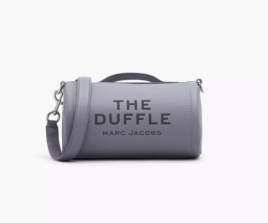 MARC JACOBS THE LEATHER DUFFLE BAG WOLF GREY - WOMEN