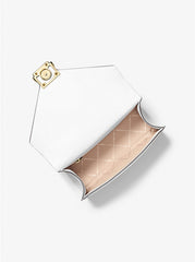 Michael Kors Whitney Medium Sequined Fruit Print Shoulder Bag Optic White - Women
