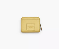 Marc Jacobs The Leather Mini Compact Wallet Custard - Women