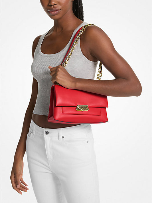 Michael Kors Cece Medium Shoulder Bag Bright Red - Women