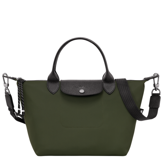 Longchamp Le Pliage Energy Small Handbag Khaki Recycled Canvas - Women