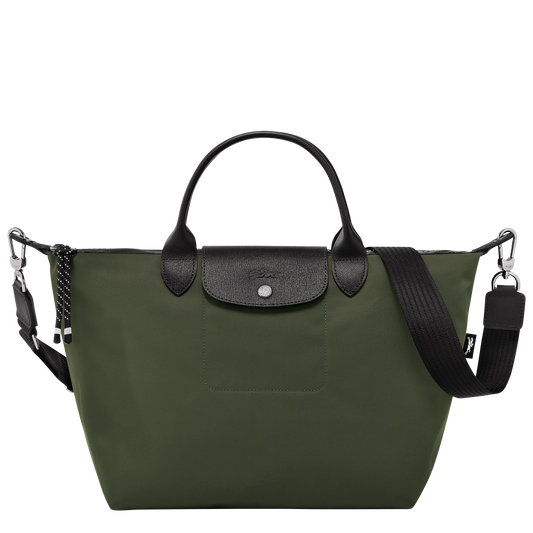 Longchamp Le Pliage Energy Large Handbag Khaki Recycled Canvas - Women