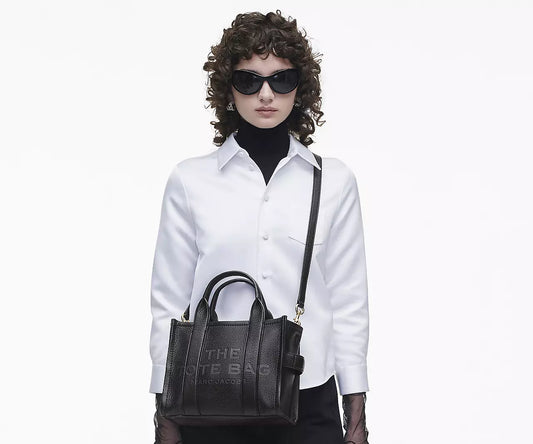 Marc Jacobs The Leather Small Tote Bag Black - Women