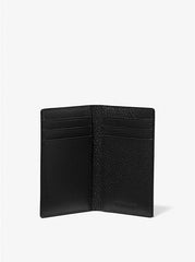 Michael Kors Hudson Leather Bi-Fold Card Case Black - Men