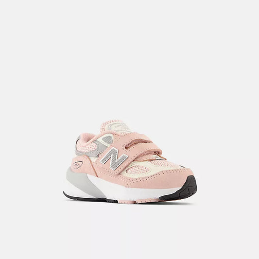 YENI New Balance 990v6 Hook and Loop Pink haze with white - Toddlers & Babies (X-Wide XW)