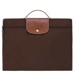 Longchamp Le Pliage Original Small Briefcase Ebony - Women