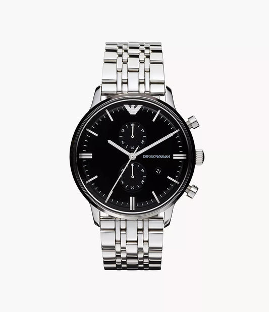 Emporio Armani Chronograph Steel Watch AR0389 - Men