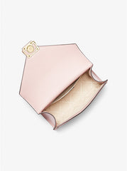 Michael Kors Whitney Medium Color Block and Signature Logo Shoulder Bag Powder Blush Multi - Women