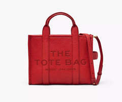 Marc Jacobs The Leather Medium Tote Bag True Red - Women