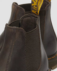 Dr. Martens 2976 Slip Resistant Leather Chelsea Boots Unisex - Dark Brown