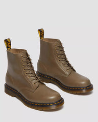 Dr. Martens 1460 Pascal Carrara Leather Lace Up Boots Unisex - Olive