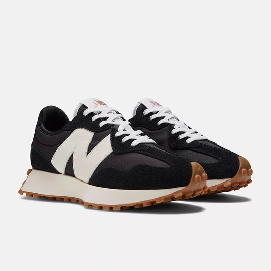 New Balance 327 Kadın Sneaker - Black with white and mineral red