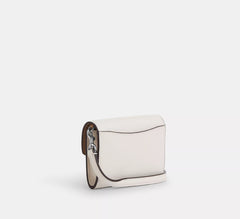 Coach Mini Envelope Wallet With Strap Silver/Chalk - Women (Yeni)
