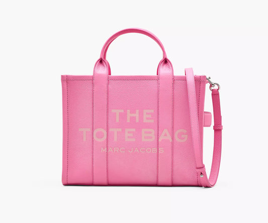 Marc Jacobs The Leather Medium Tote Bag Petal/Pink - Women